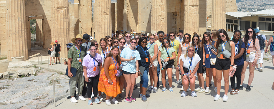 Students at Parthenon